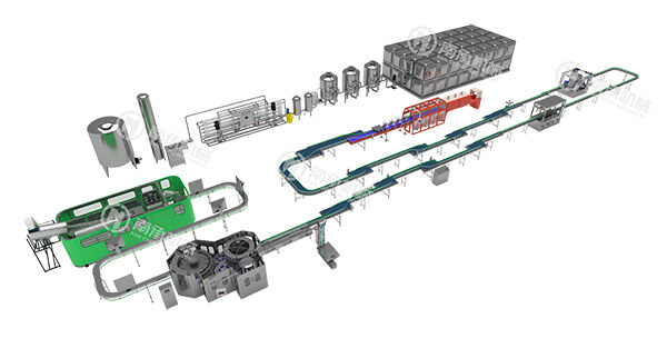 complete water filling line